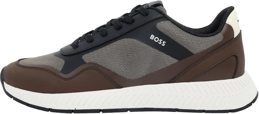 BOSS Sneakers laag 'Titanium' navy bruin bruin gemêleerd wit - Foto 2