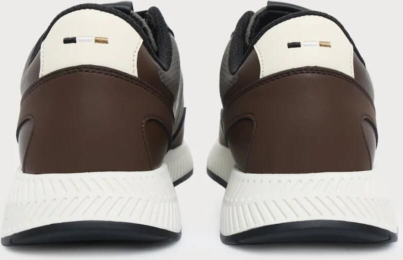 BOSS Sneakers laag 'Titanium' navy bruin bruin gemêleerd wit - Foto 6