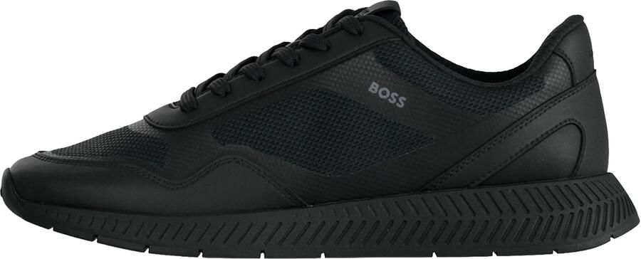 BOSS Heren Sneakers Zwart 50568928 005 Titanium