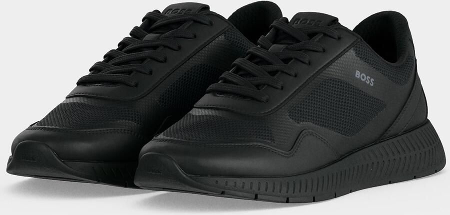 BOSS Heren Sneakers Zwart 50568928 005 Titanium - Foto 4
