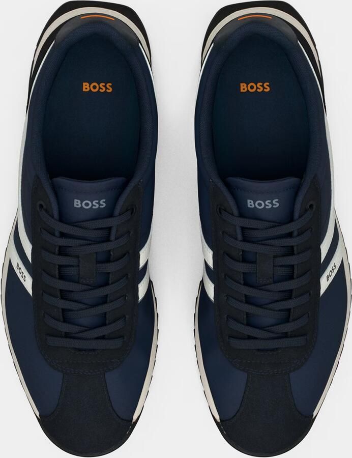 Boss Orange Lage sneakers met details in suèdelook model 'ZAYN' - Foto 3