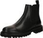 Boss Chelsea boots van leer met treklus model 'Julyo' - Thumbnail 2