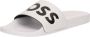Hugo Boss Band Teenslippers Collectie Lente Zomer White Heren - Thumbnail 4