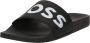 Hugo Boss Band Slippers Collectie Lente Zomer Black Heren - Thumbnail 5