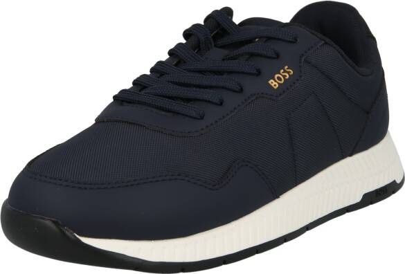 Boss Sneakers met labelprint model 'Titanium'