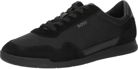 Boss Sneakers met labelprint model 'Titanium'