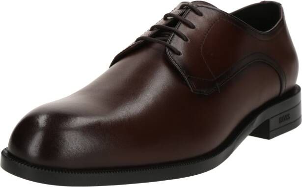 Boss Leren derbyschoenen met labeldetails model 'Tayil'