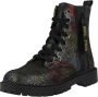 Braqeez Belle Boot Meisjes Biker Boots Multi Leer Veters - Thumbnail 2