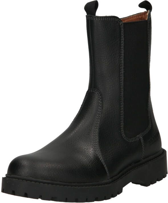 Braqeez 422774 589 Meisjes Chelsea Boots Zwart Leer Ritssluiting - Foto 3