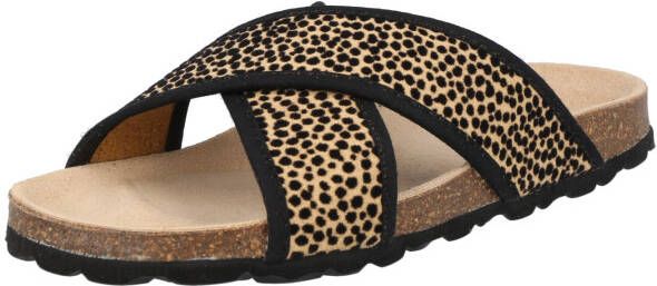Braqeez 422422-513 Meisjes Slippers Beige Print Imitatieleer Geen Sluiting - Foto 2