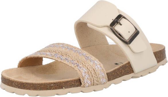 Braqeez 422421-502 Meisjes Slippers Beige Imitatieleer Gesp - Foto 2