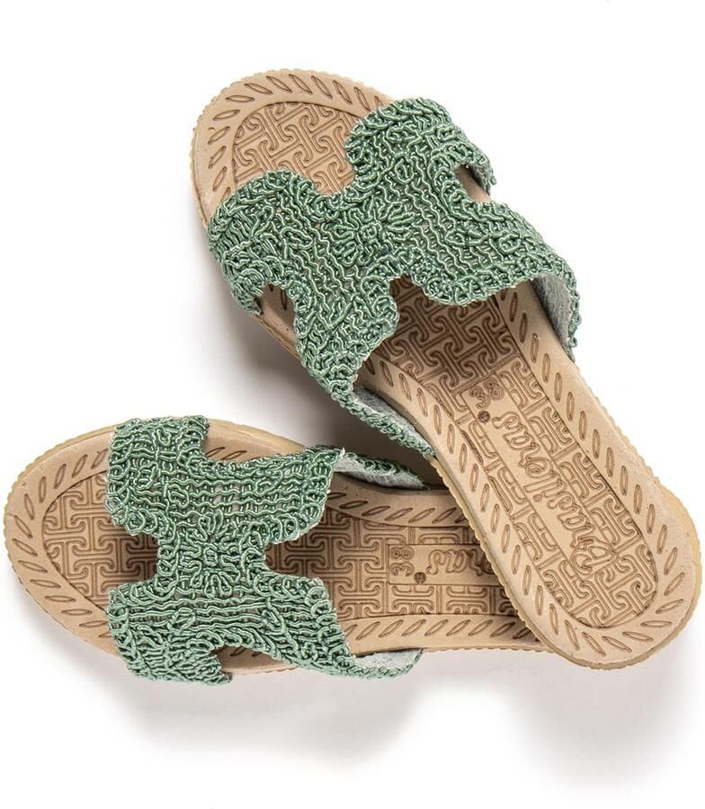 Brasileras Huisschoenen 'Braida' groen - Foto 5