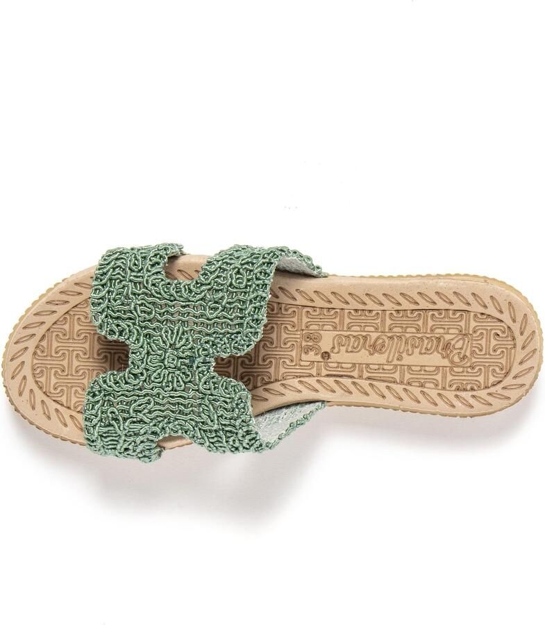 Brasileras Huisschoenen 'Braida' groen - Foto 4