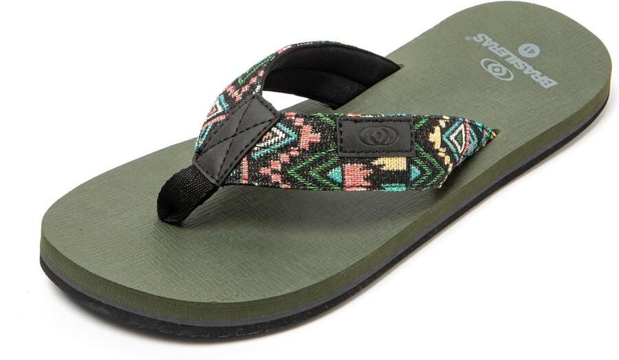 Brasileras Strand- badschoen 'Azteca' turquoise groen zalm roze zwart - Foto 5