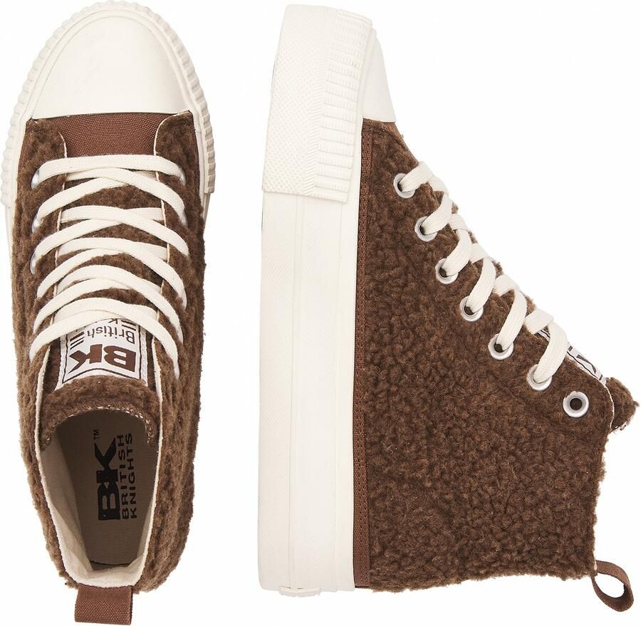 British Knights Kaya Mid Dames sneakers hoog Bruin Vrouwen schoenen - Foto 3