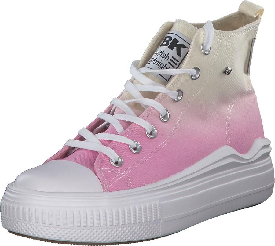 BRITISH KNIGHTS Sneakers hoog 'Kaya Flow' beige gemengde kleuren pink