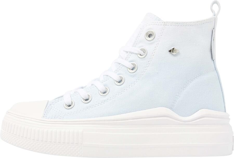British Knights Kaya Flow Mid Dames Sneakers Hoog Blauw Katoen Vrouwen Schoenen
