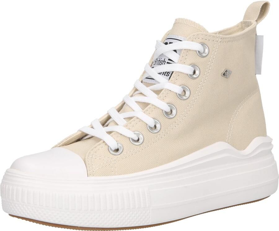 British Knights Kaya Flow Mid Dames Sneakers Hoog Beige Katoen Vrouwen Schoenen - Foto 9