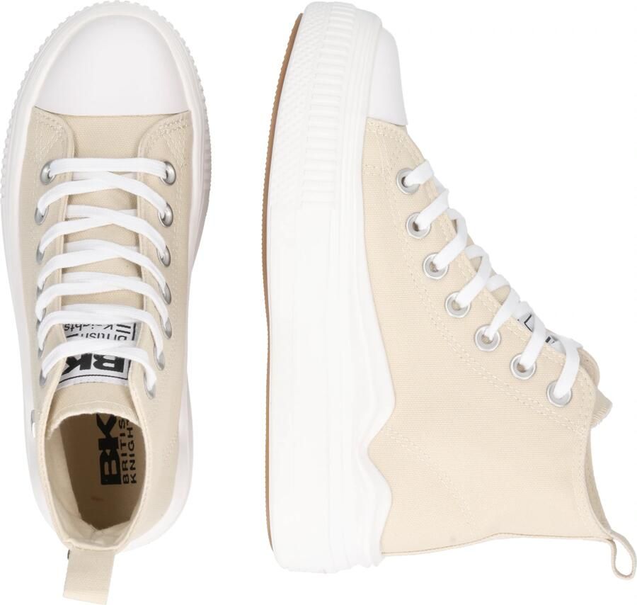 British Knights Kaya Flow Mid Dames Sneakers Hoog Beige Katoen Vrouwen Schoenen - Foto 5