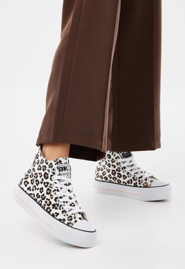 British Knights Kaya Mid Dames Sneakers Hoog Panterprint Vrouwen Schoenen - Foto 7