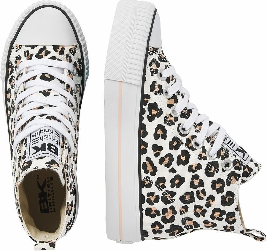 British Knights Kaya Mid Dames Sneakers Hoog Panterprint Vrouwen Schoenen - Foto 4