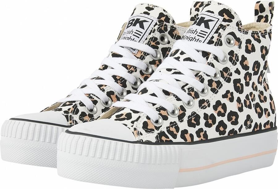 British Knights Kaya Mid Dames Sneakers Hoog Panterprint Vrouwen Schoenen - Foto 6