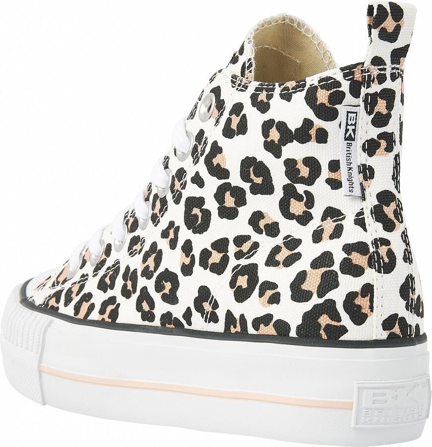 British Knights Kaya Mid Dames Sneakers Hoog Panterprint Vrouwen Schoenen - Foto 5
