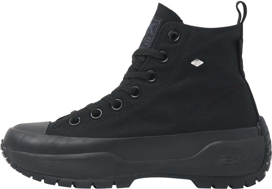British Knights Kaya Mid Fly Dames Sneakers Hoog Zwart Katoen Vrouwen Schoenen - Foto 2