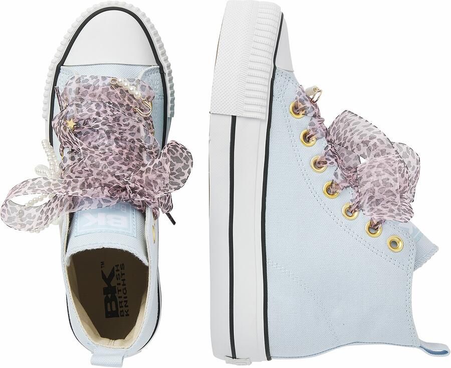 British Knights Kaya Mid Dames Sneakers Hoog Licht blauw Vrouwen Schoenen - Foto 6