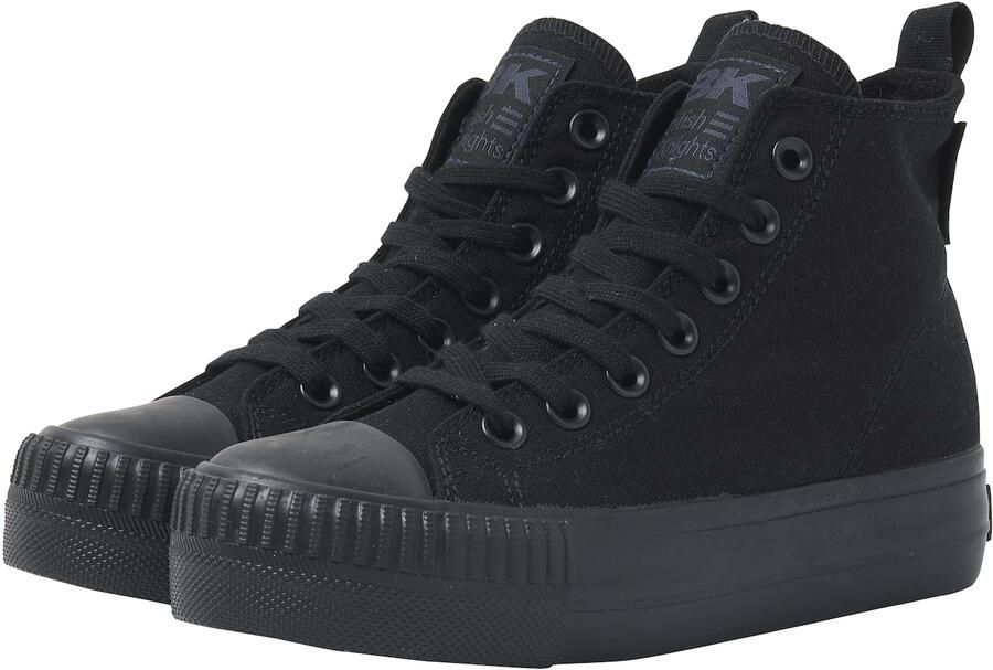 British Knights Kaya Mid Dames Sneakers Hoog Zwart Katoen Vrouwen Schoenen - Foto 7