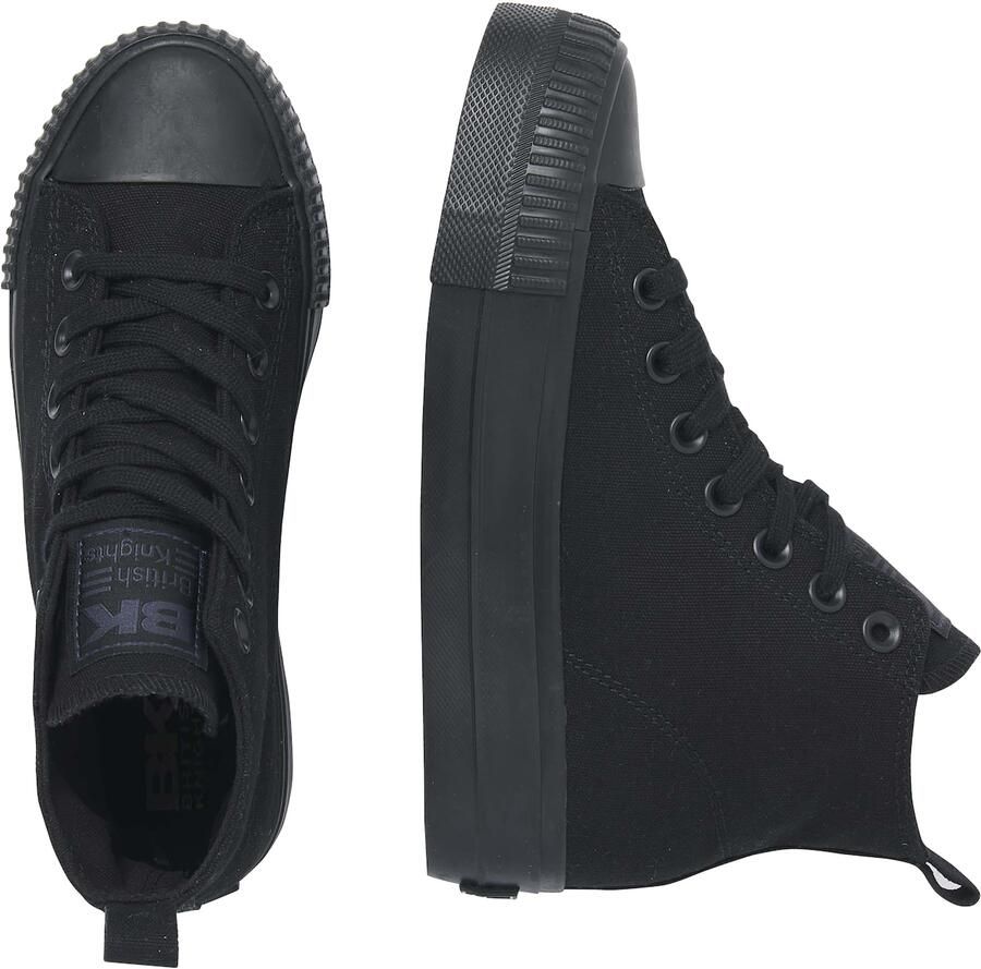 British Knights Kaya Mid Dames Sneakers Hoog Zwart Katoen Vrouwen Schoenen - Foto 5