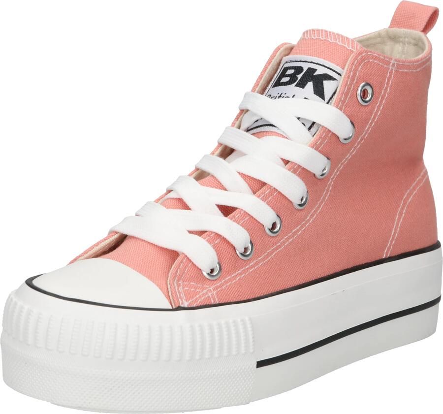 BRITISH KNIGHTS Sneakers hoog 'Kaya' oudroze zwart wit