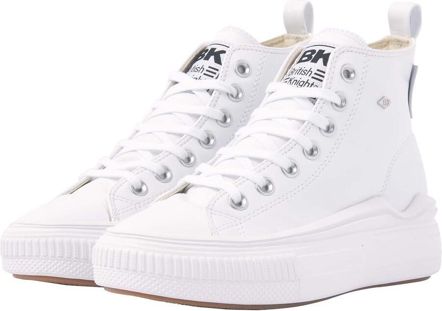 British Knights Kaya Flow Mid Dames Sneakers Hoog Wit Vrouwen Schoenen - Foto 2