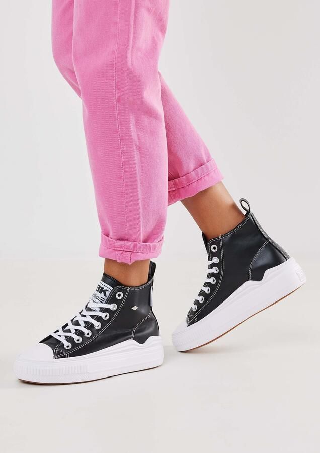 British Knights Kaya Flow Mid Dames Sneakers Hoog Zwart Vrouwen Schoenen - Foto 10