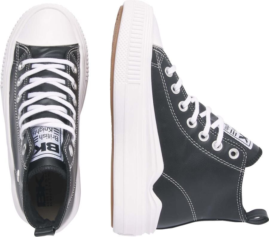 British Knights Kaya Flow Mid Dames Sneakers Hoog Zwart Vrouwen Schoenen - Foto 8