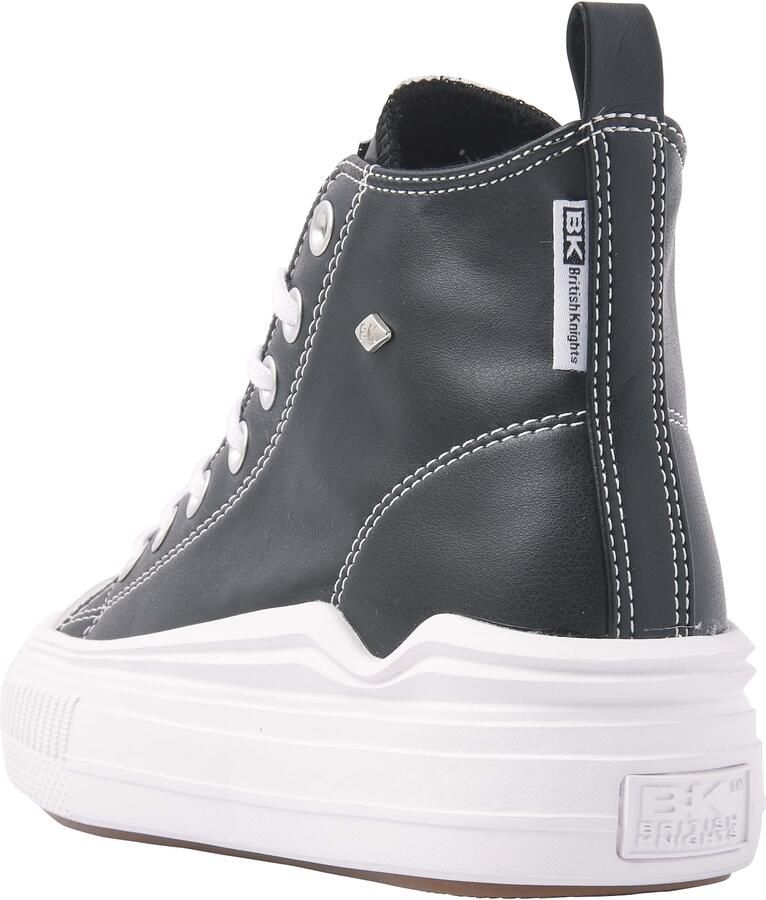 British Knights Kaya Flow Mid Dames Sneakers Hoog Zwart Vrouwen Schoenen - Foto 3