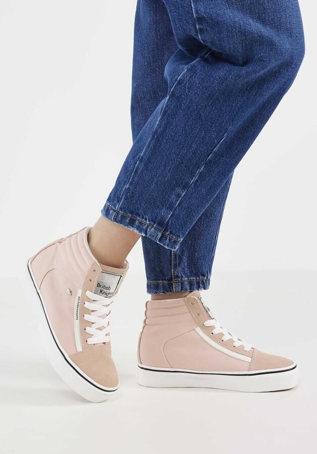 British Knights MACK MID PLATFORM Dames sneakers hoog Zacht roze - Foto 2