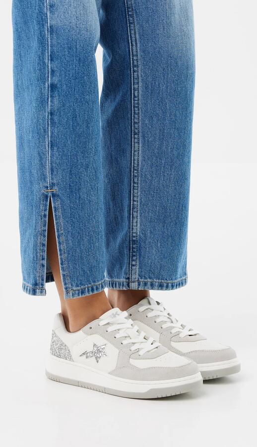 British Knights Allure Dames Sneakers Laag Wit Gebroken wit Zilver Vrouwen Schoenen - Foto 6