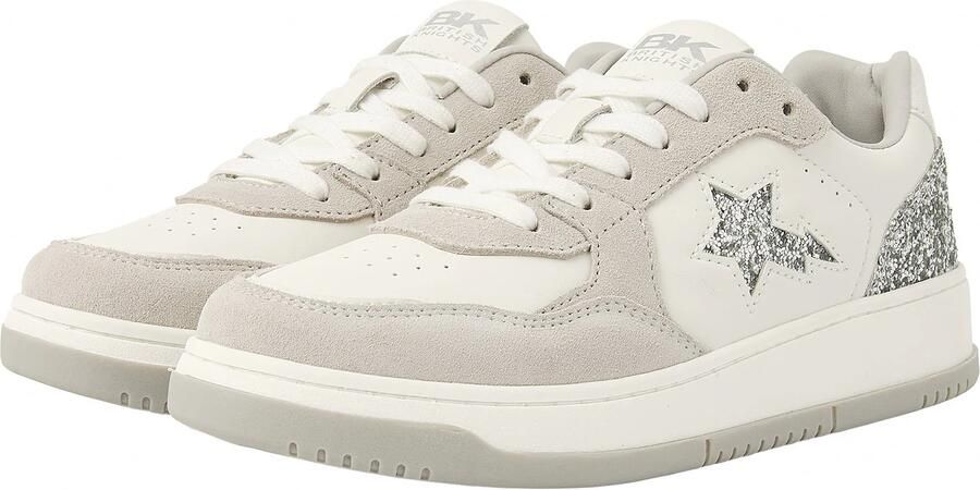British Knights Allure Dames Sneakers Laag Wit Gebroken wit Zilver Vrouwen Schoenen - Foto 7