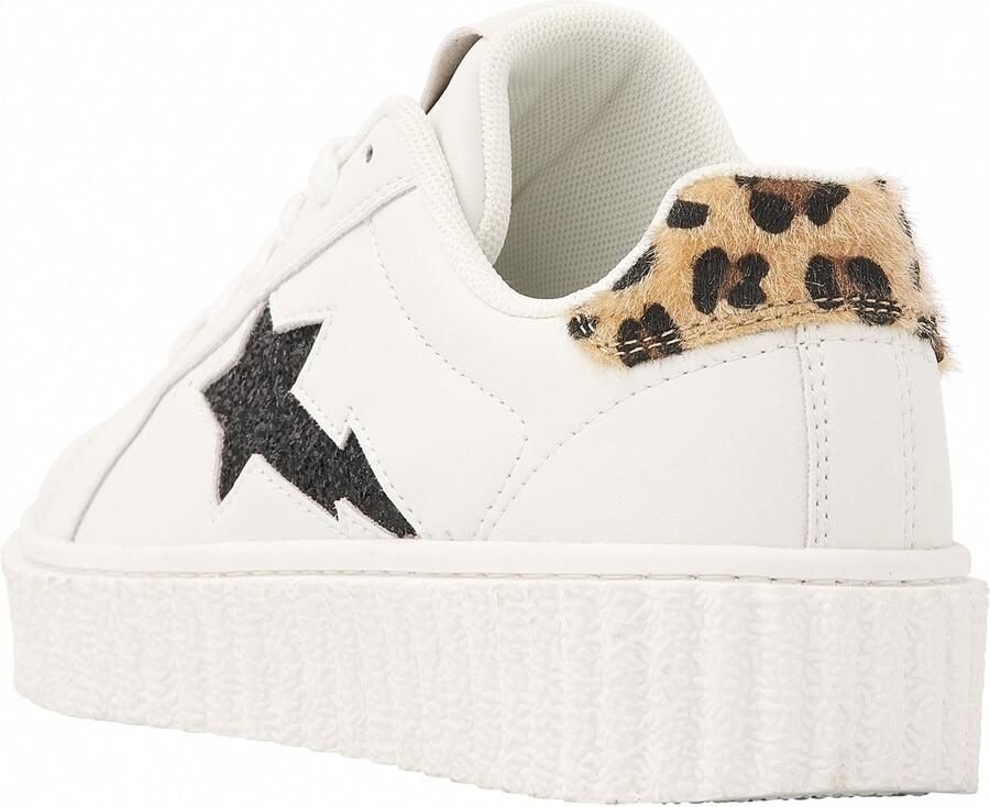 British Knights Bliss Dames sneakers laag Wit Zwart Panterprint Vrouwen schoenen - Foto 3