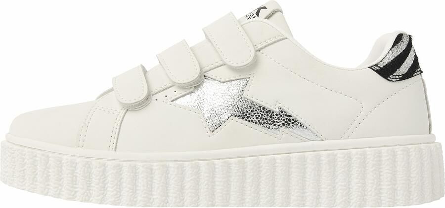 British Knights Bliss Velcro Dames Sneakers Laag Wit Zilver Zebra Vrouwen Schoenen - Foto 2