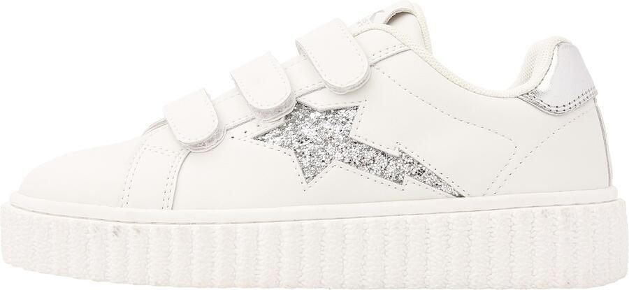 British Knights Bliss Velcro Dames sneakers laag Wit Zilver Vrouwen schoenen