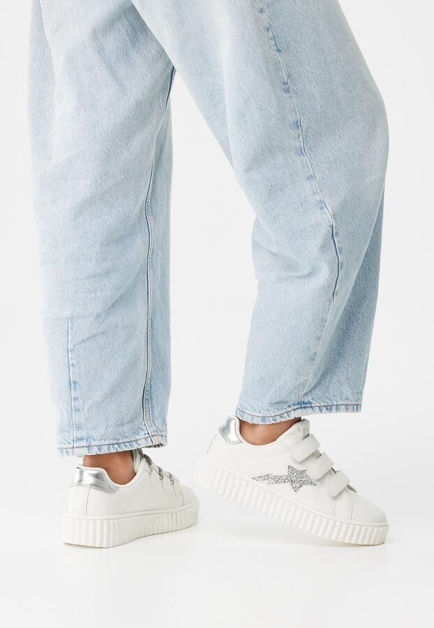 British Knights Bliss Velcro Dames sneakers laag Wit Zilver Vrouwen schoenen - Foto 6
