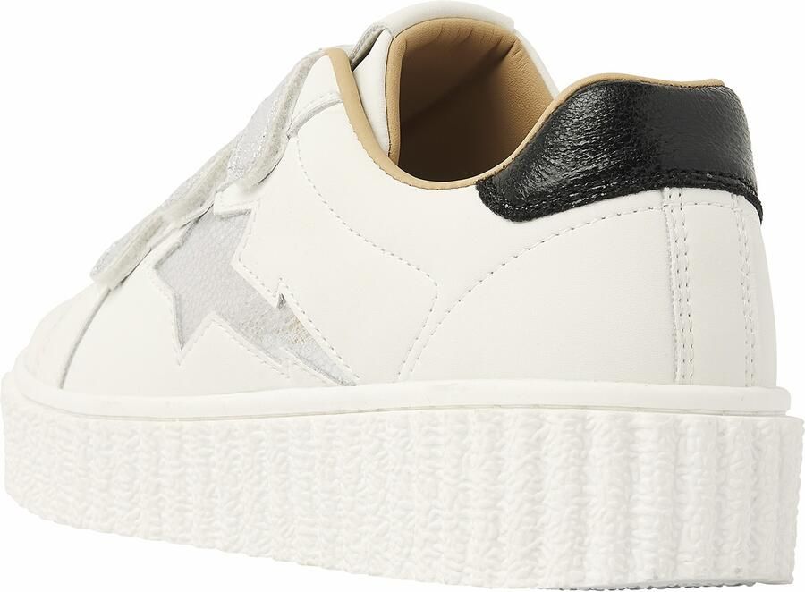 British Knights Bliss Velcro Dames Sneakers Laag Wit Zilver Zwart Vrouwen Schoenen - Foto 3