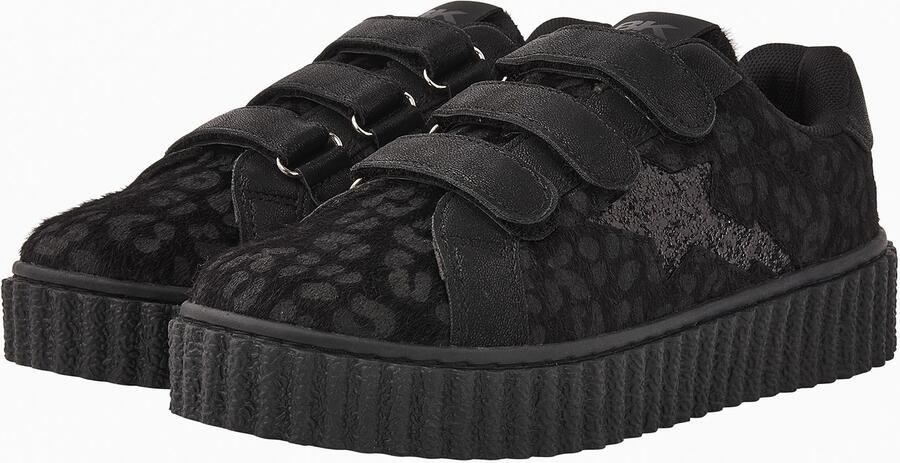 British Knights Bliss Velcro Dames sneakers laag Zwart Panter Vrouwen schoenen - Foto 5