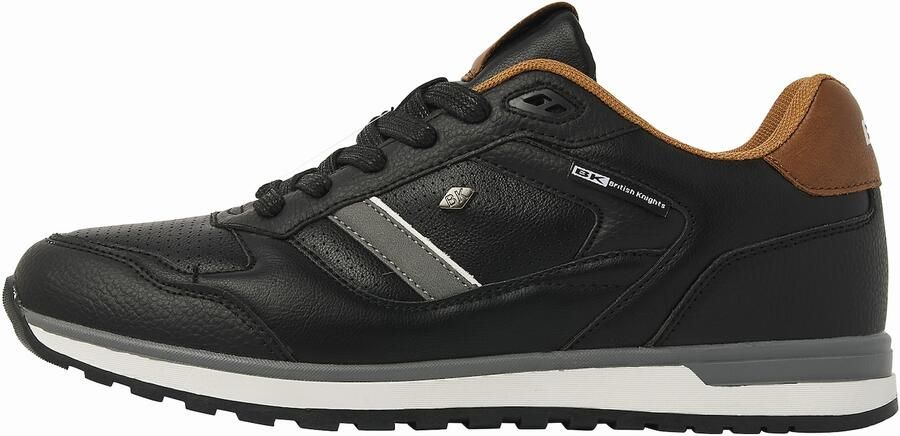 British Knights Classor Heren Sneakers Laag Zwart Cogna Grijs Mannen Schoenen