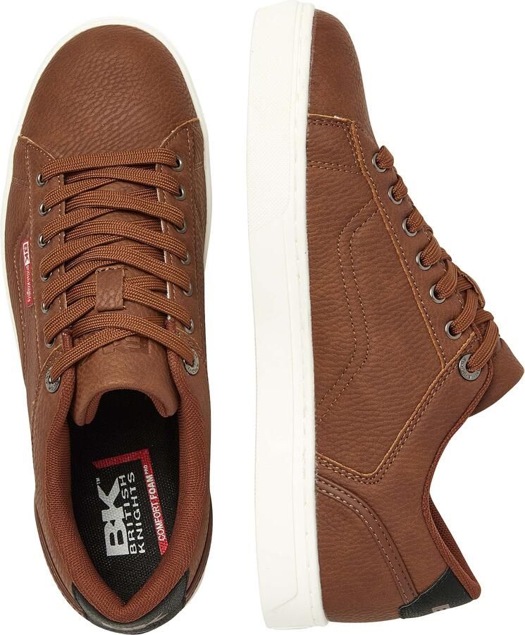 British Knights Dale Heren Sneakers Laag Bruin Mannen Schoenen - Foto 4