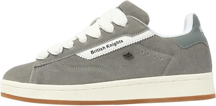 British Knights Ezo Dames Sneakers Laag Grijs Suede Vrouwen Schoenen