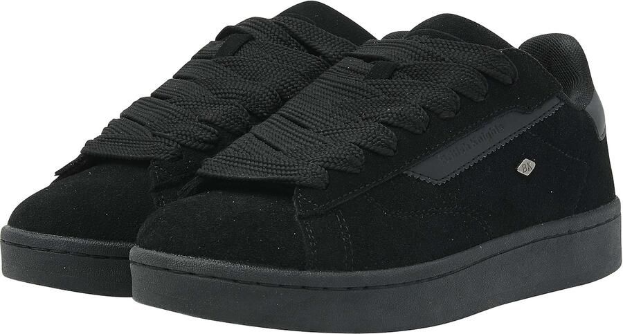 British Knights Ezo Heren Sneakers Laag Zwart Suede Mannen Schoenen - Foto 6