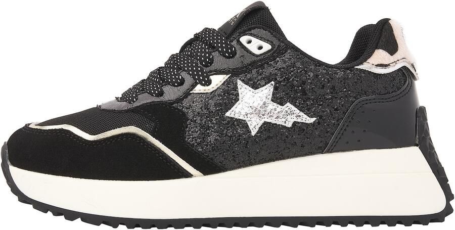 British Knights Fable Dames sneakers laag Zwart Goud Koeienprint Vrouwen schoenen - Foto 2